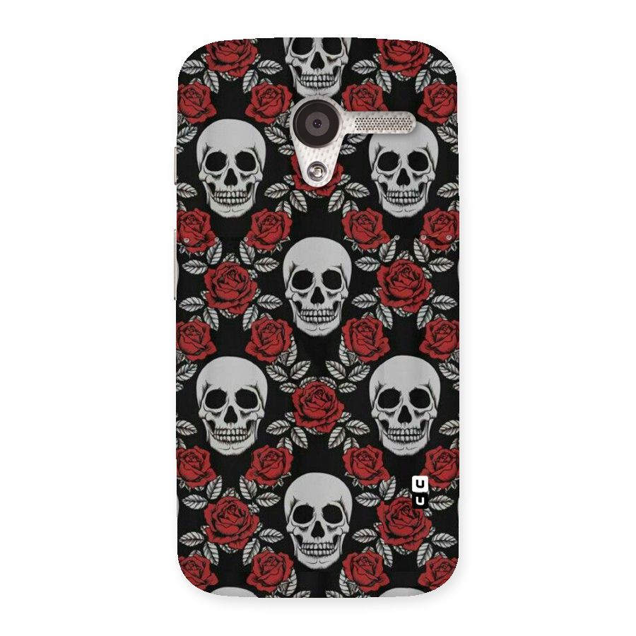 Grey Skulls Back Case for Moto X