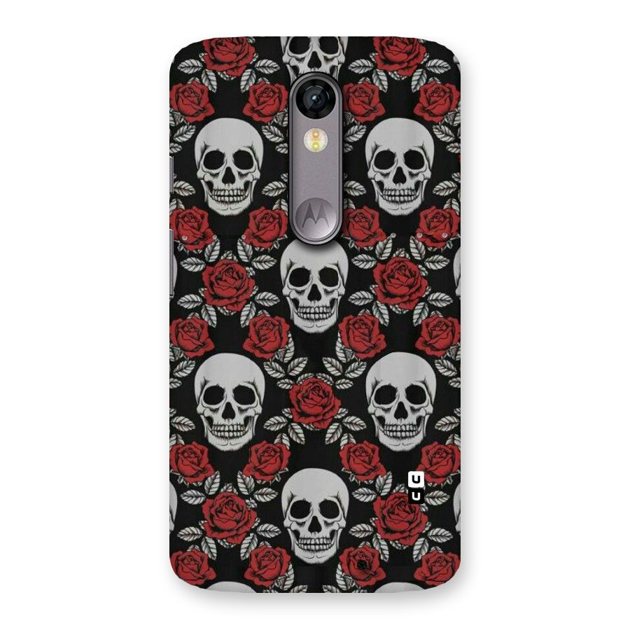 Grey Skulls Back Case for Moto X Force