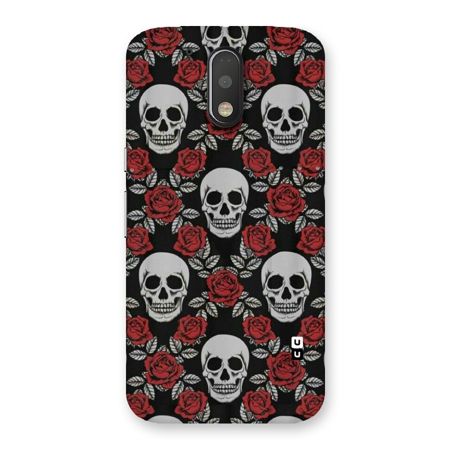Grey Skulls Back Case for Motorola Moto G4 Plus