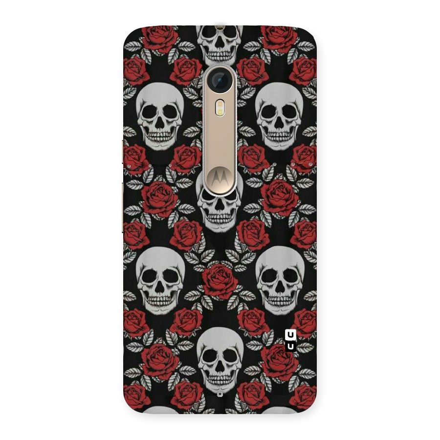 Grey Skulls Back Case for Motorola Moto X Style