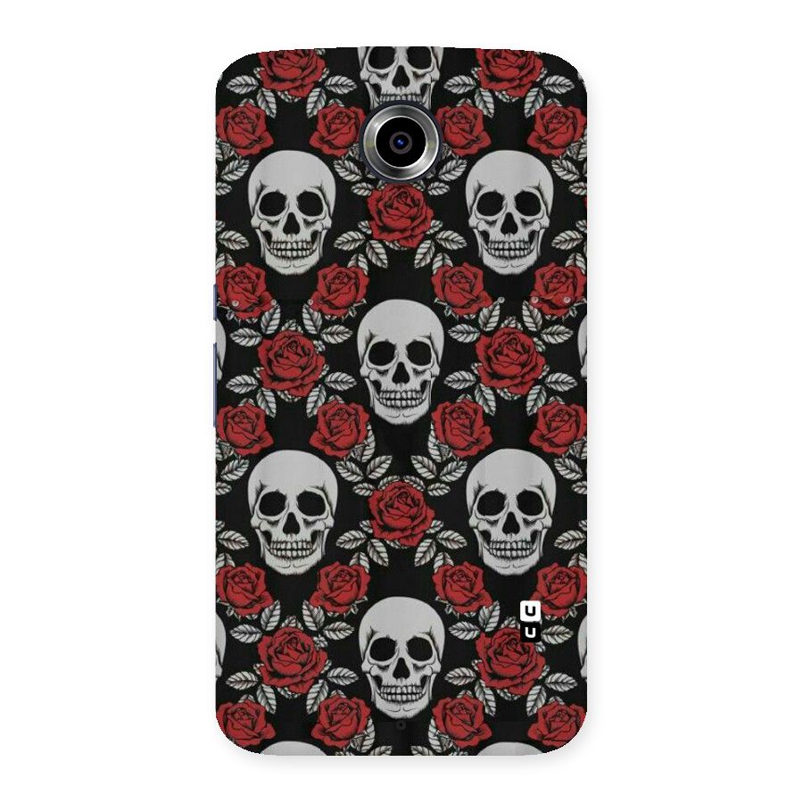 Grey Skulls Back Case for Nexsus 6