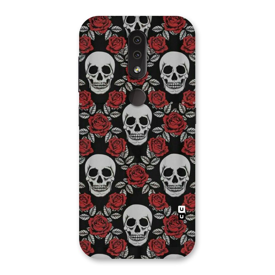 Grey Skulls Back Case for Nokia 4.2