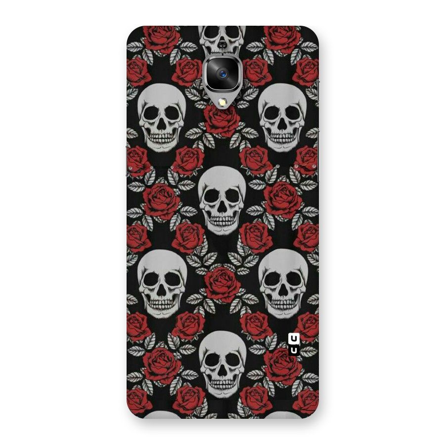 Grey Skulls Back Case for OnePlus 3
