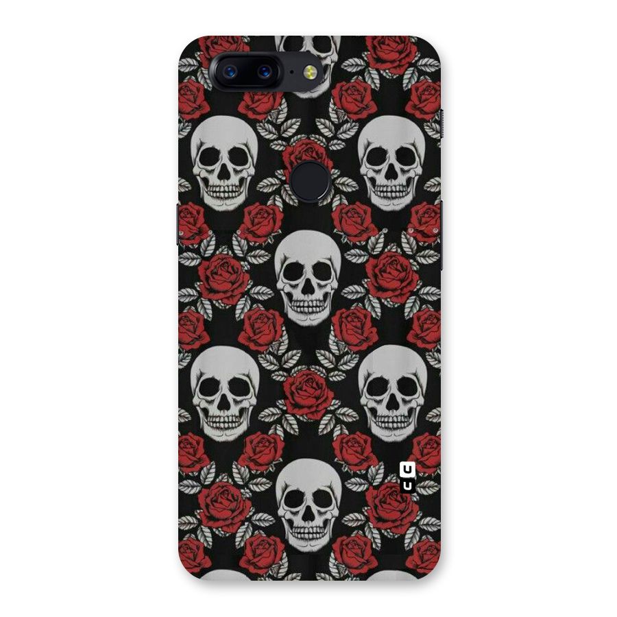 Grey Skulls Back Case for OnePlus 5T
