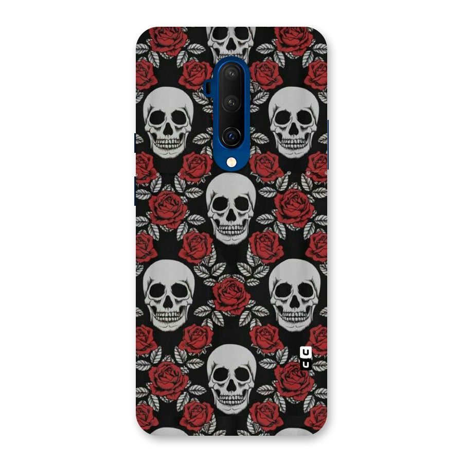 Grey Skulls Back Case for OnePlus 7T Pro