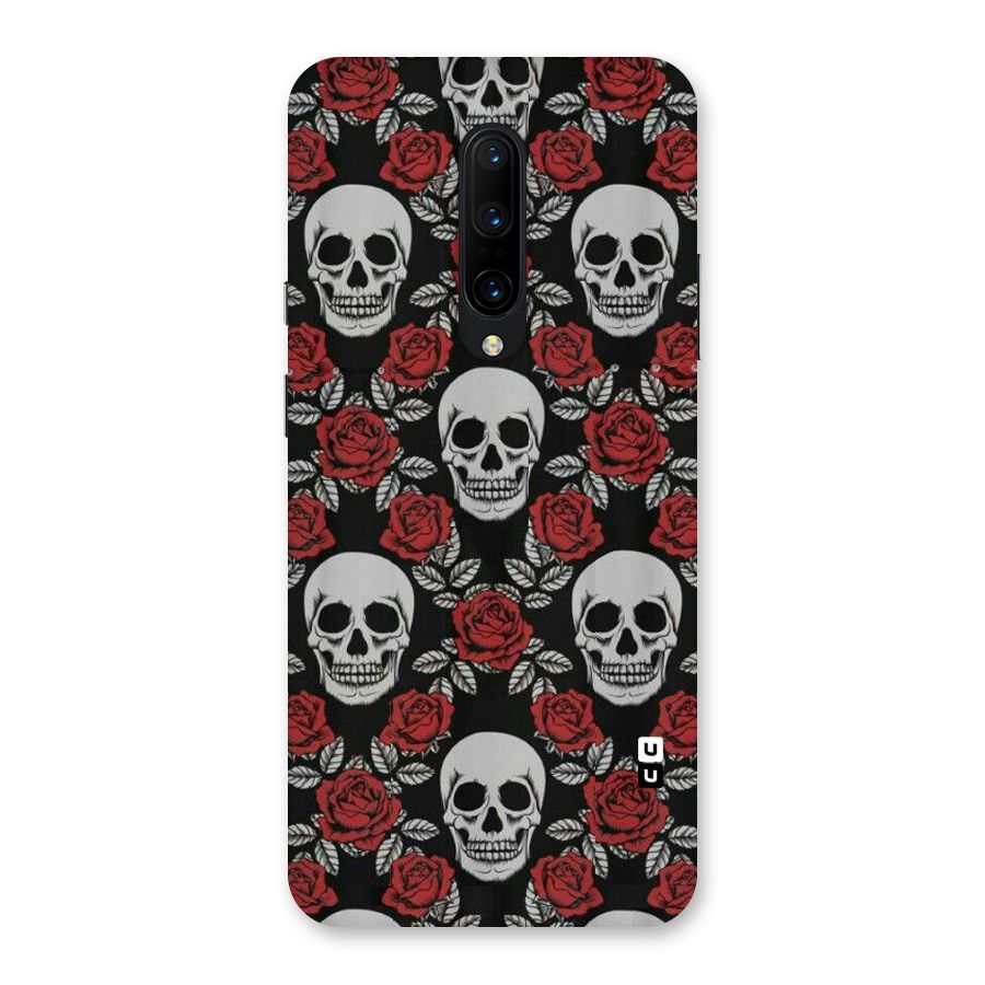 Grey Skulls Back Case for OnePlus 7 Pro