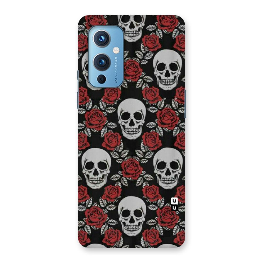 Grey Skulls Back Case for OnePlus 9