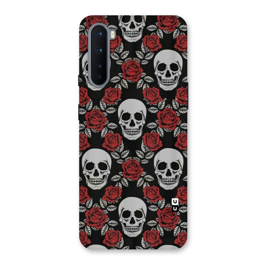 Grey Skulls Back Case for OnePlus Nord