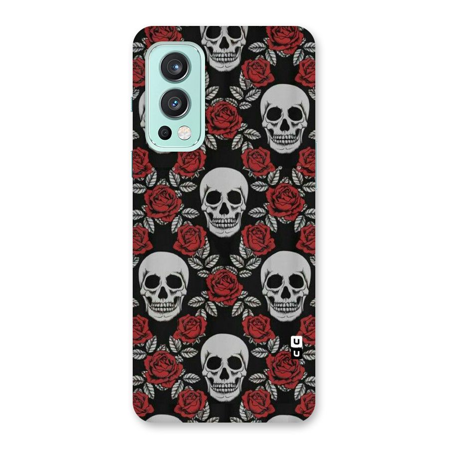 Grey Skulls Back Case for OnePlus Nord 2 5G