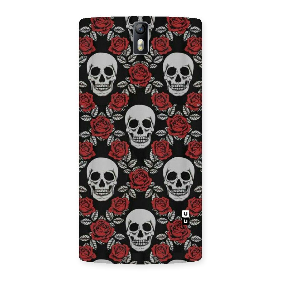 Grey Skulls Back Case for One Plus One