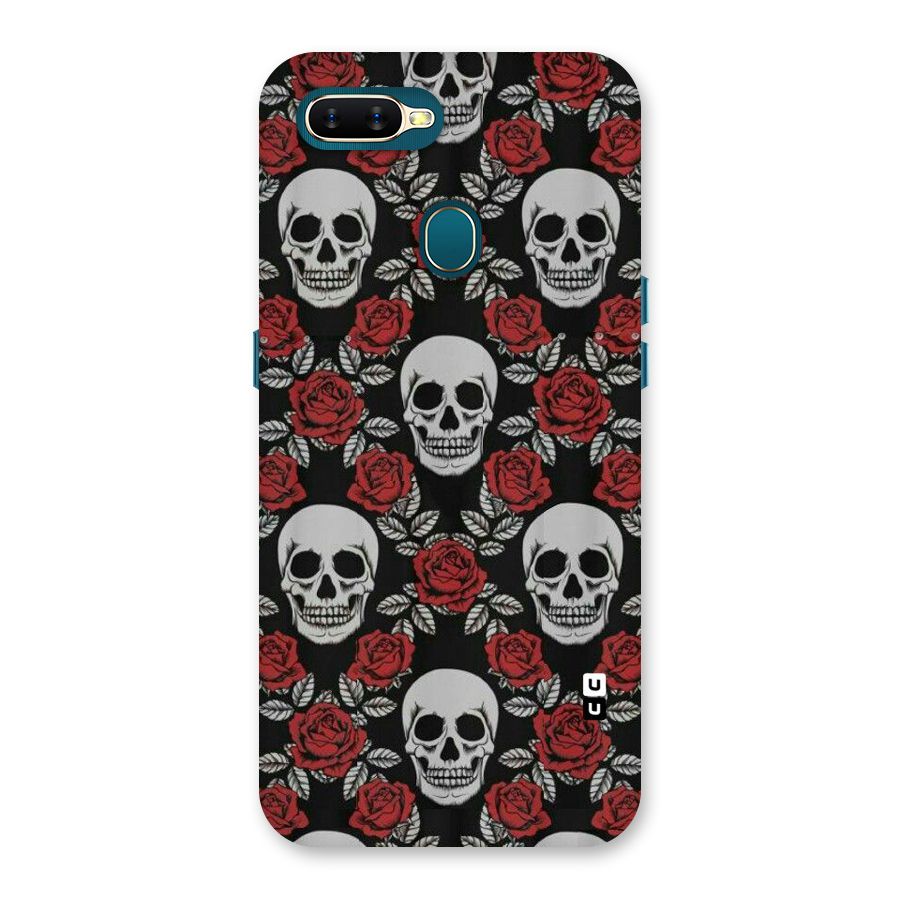 Grey Skulls Back Case for Oppo A11k