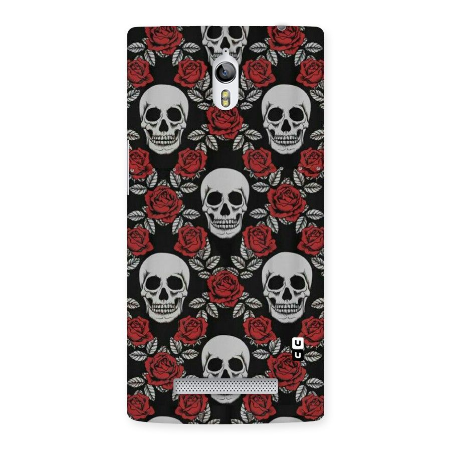 Grey Skulls Back Case for Oppo Find 7