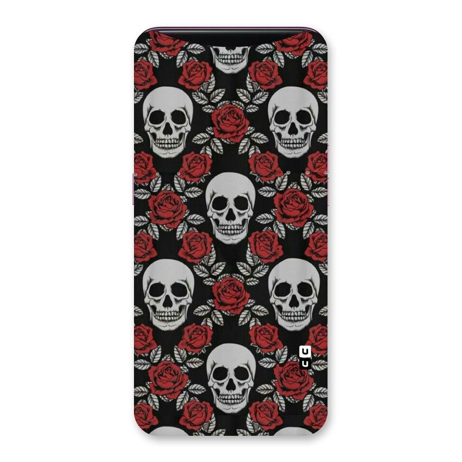 Grey Skulls Back Case for Oppo Find X