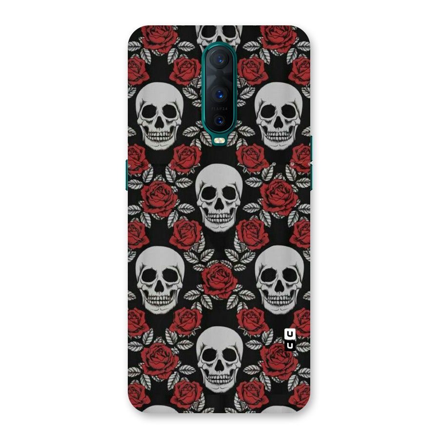Grey Skulls Back Case for Oppo R17 Pro