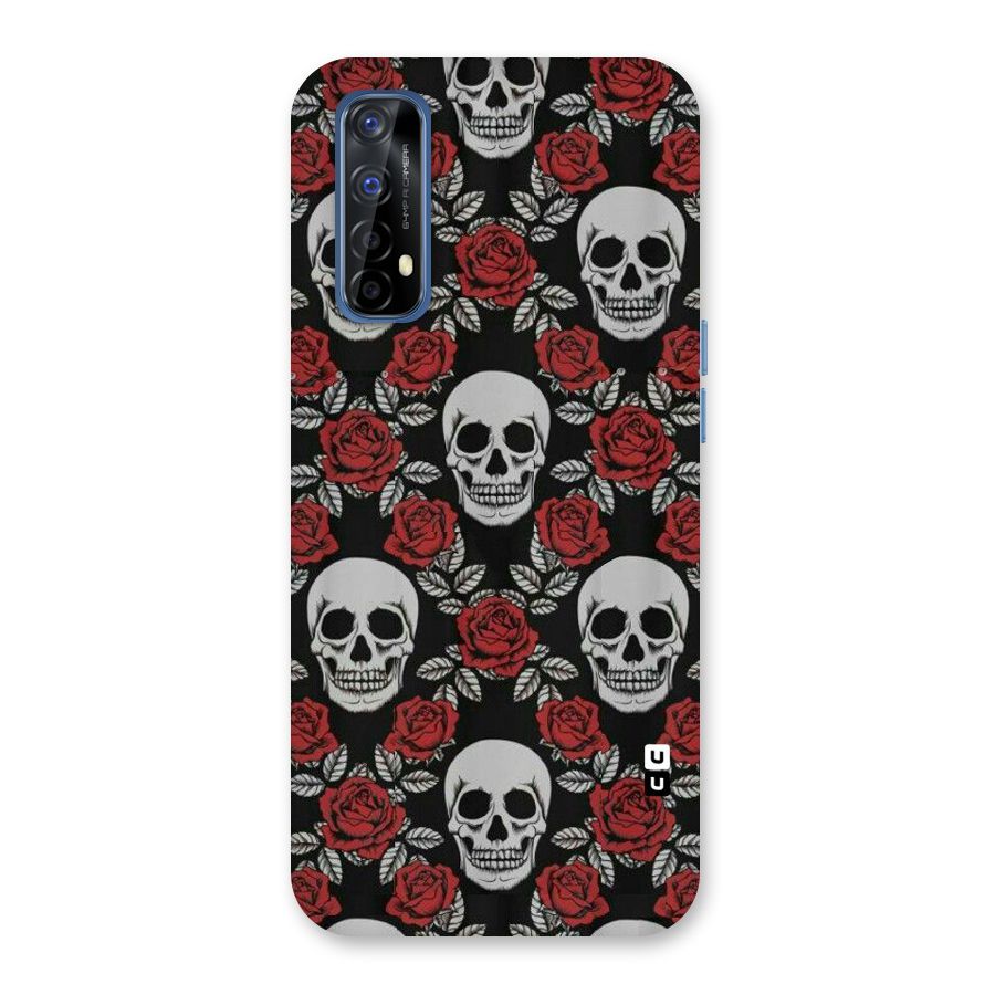 Grey Skulls Back Case for Realme 7