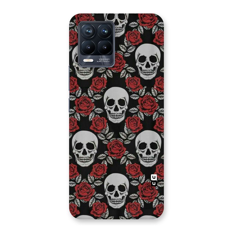 Grey Skulls Back Case for Realme 8 Pro