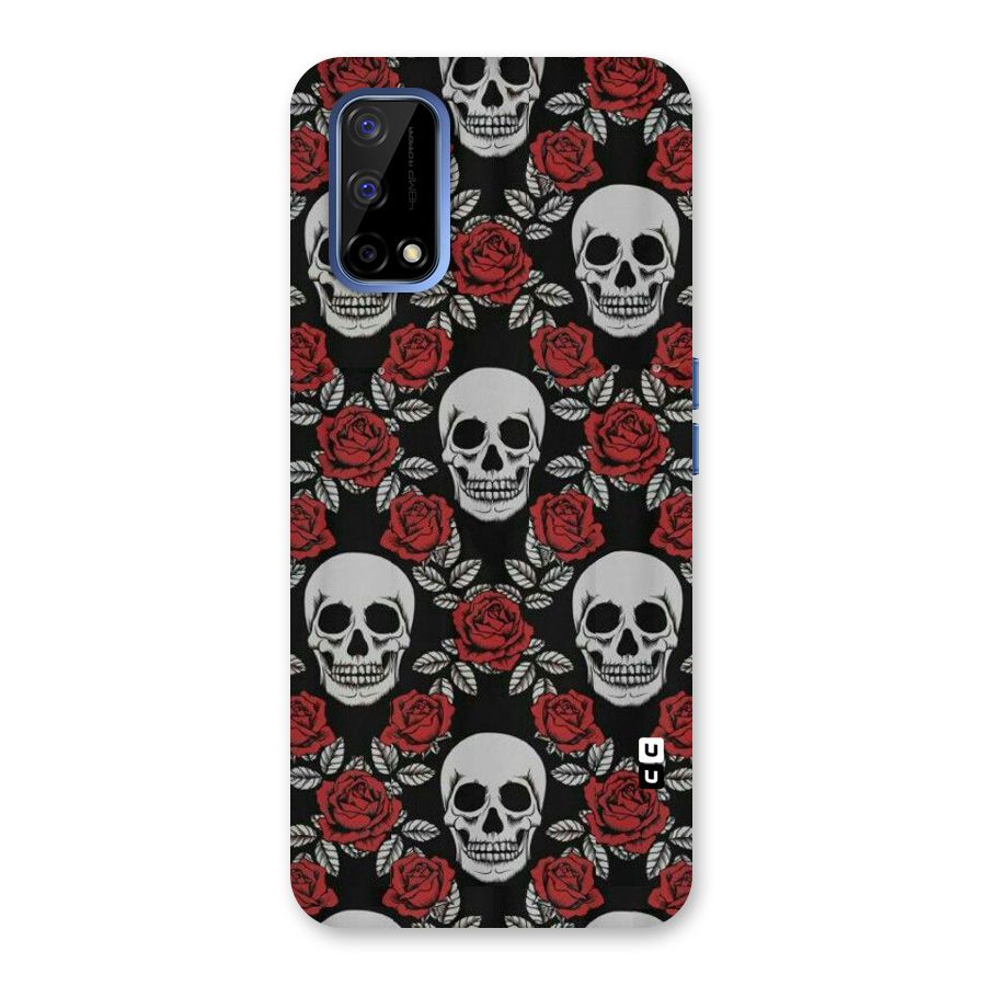 Grey Skulls Back Case for Realme Narzo 30 Pro