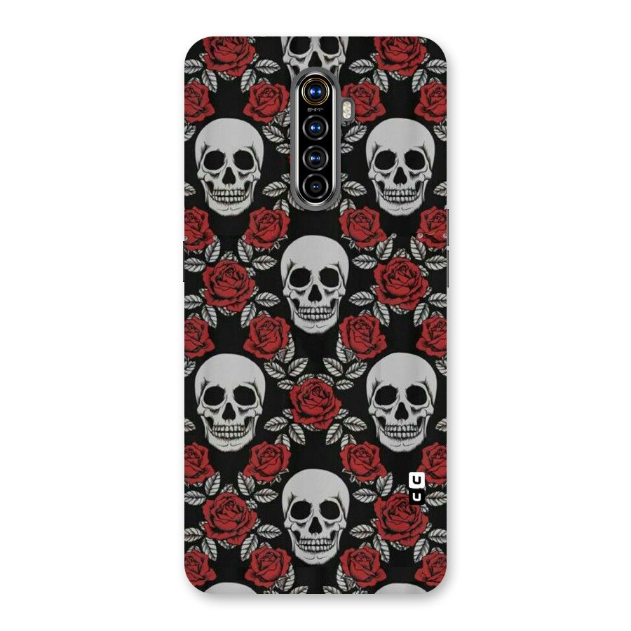 Grey Skulls Back Case for Realme X2 Pro