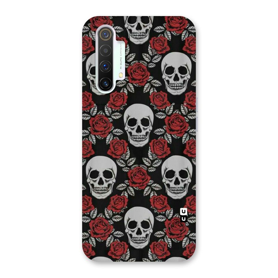 Grey Skulls Back Case for Realme X3