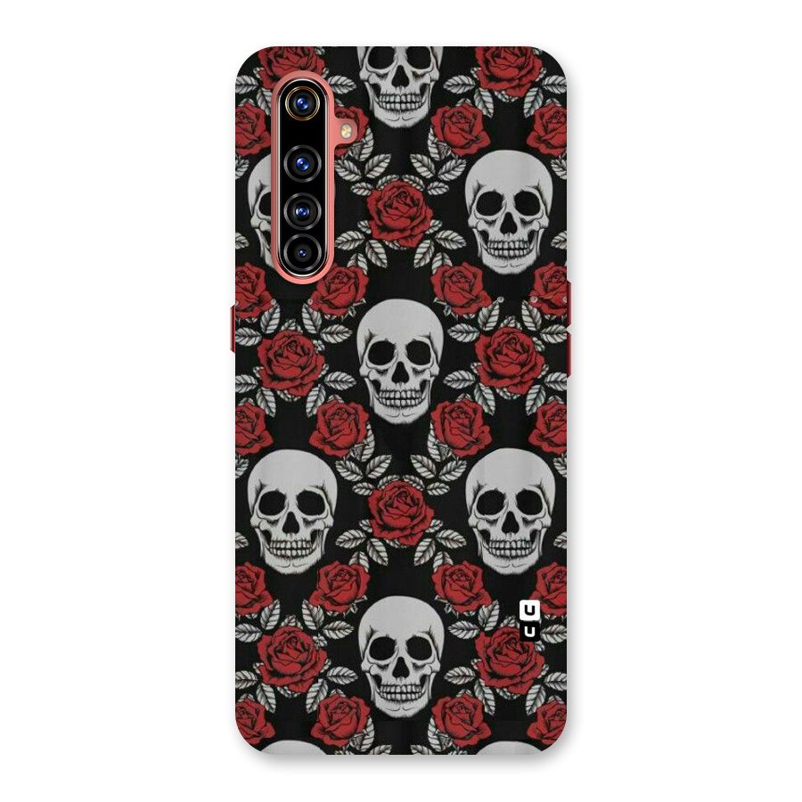 Grey Skulls Back Case for Realme X50 Pro