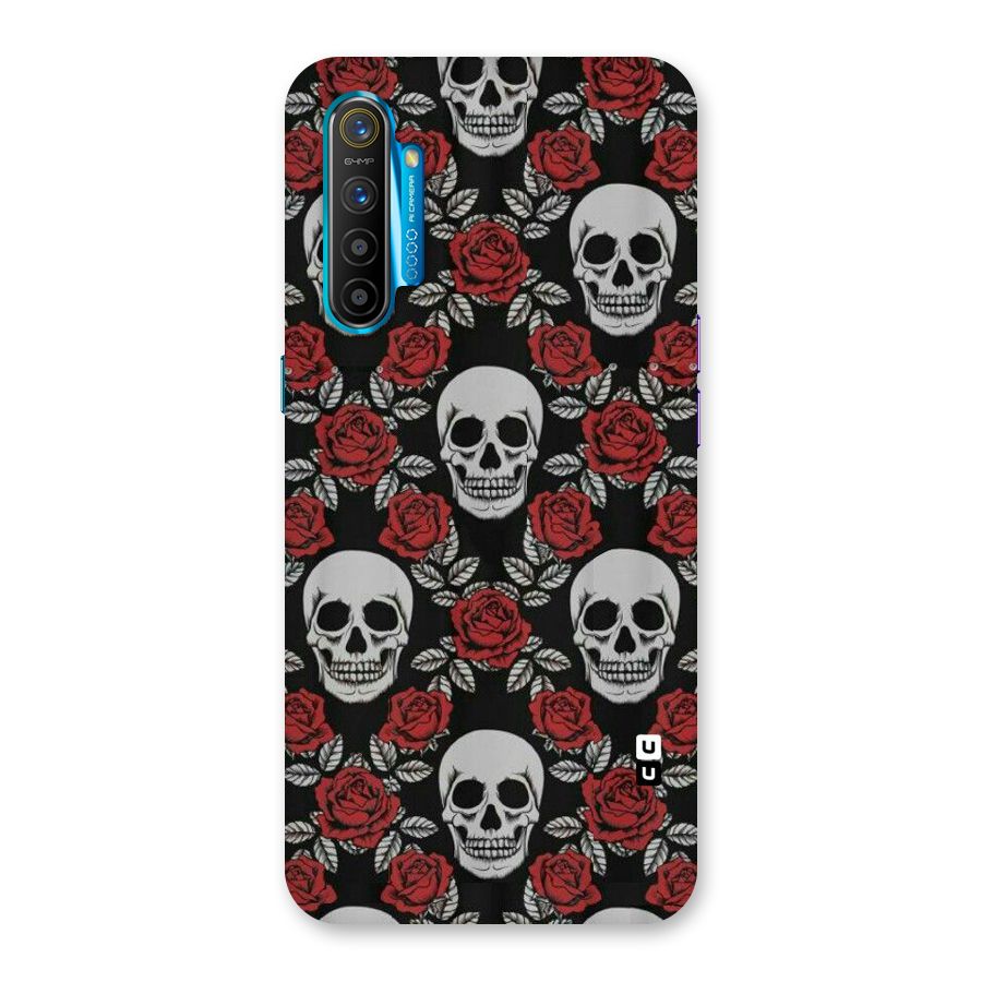 Grey Skulls Back Case for Realme XT