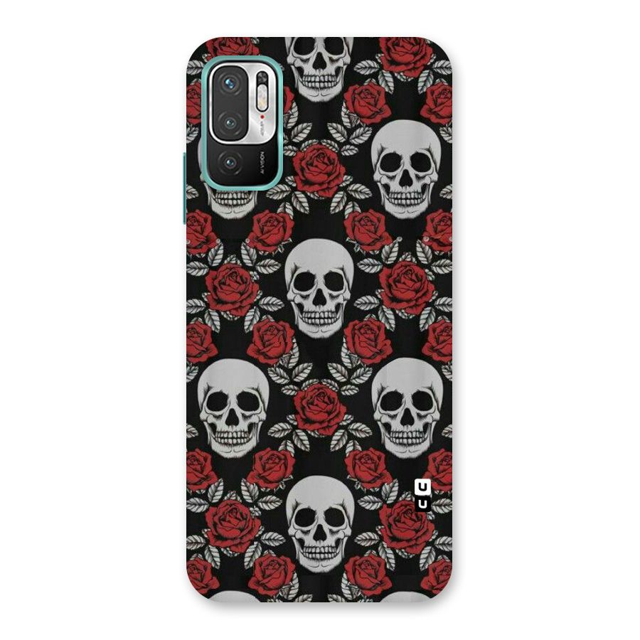 Grey Skulls Back Case for Redmi Note 10T 5G