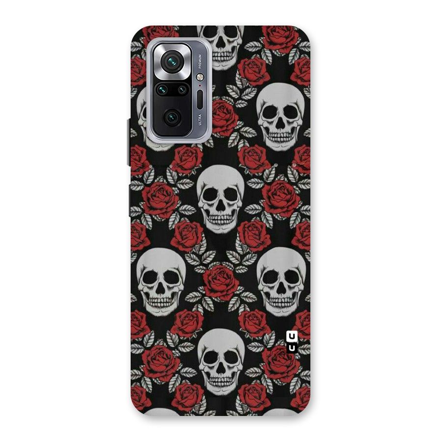Grey Skulls Back Case for Redmi Note 10 Pro