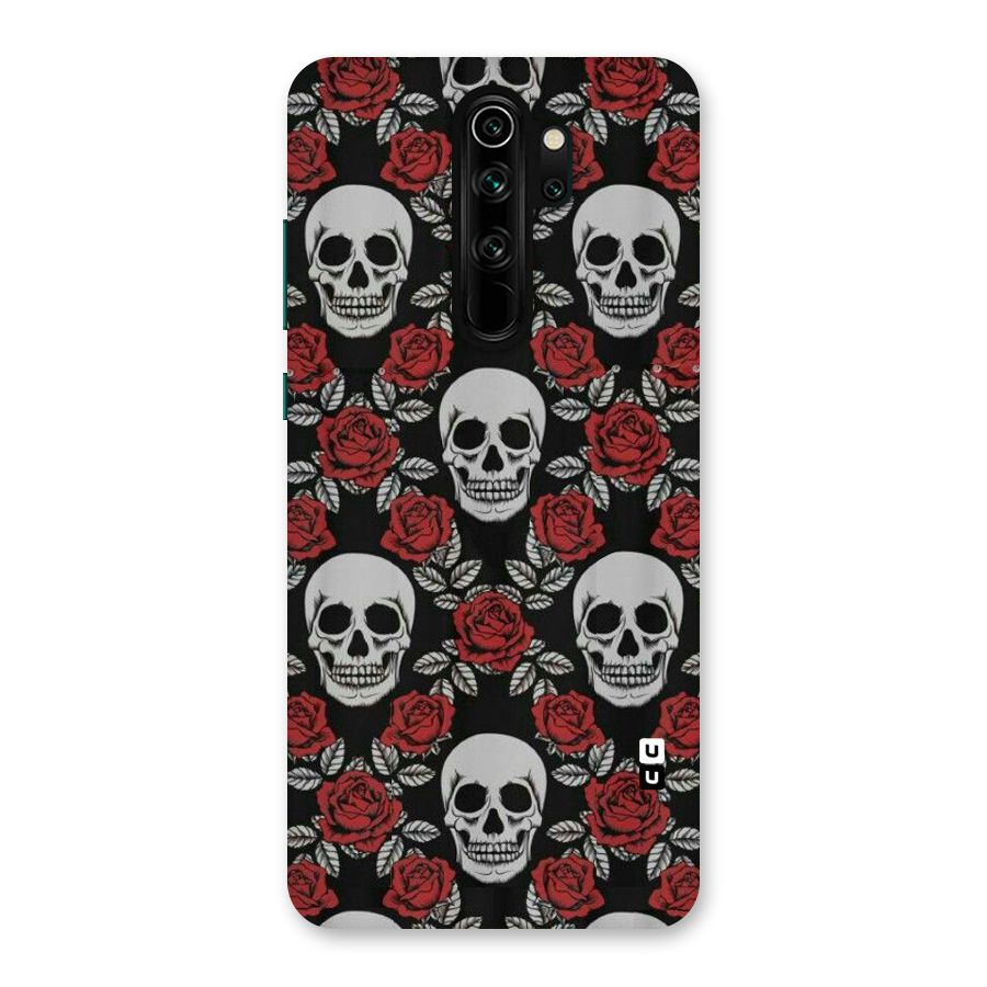 Grey Skulls Back Case for Redmi Note 8 Pro