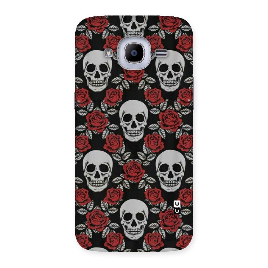 Grey Skulls Back Case for Samsung Galaxy J2 2016
