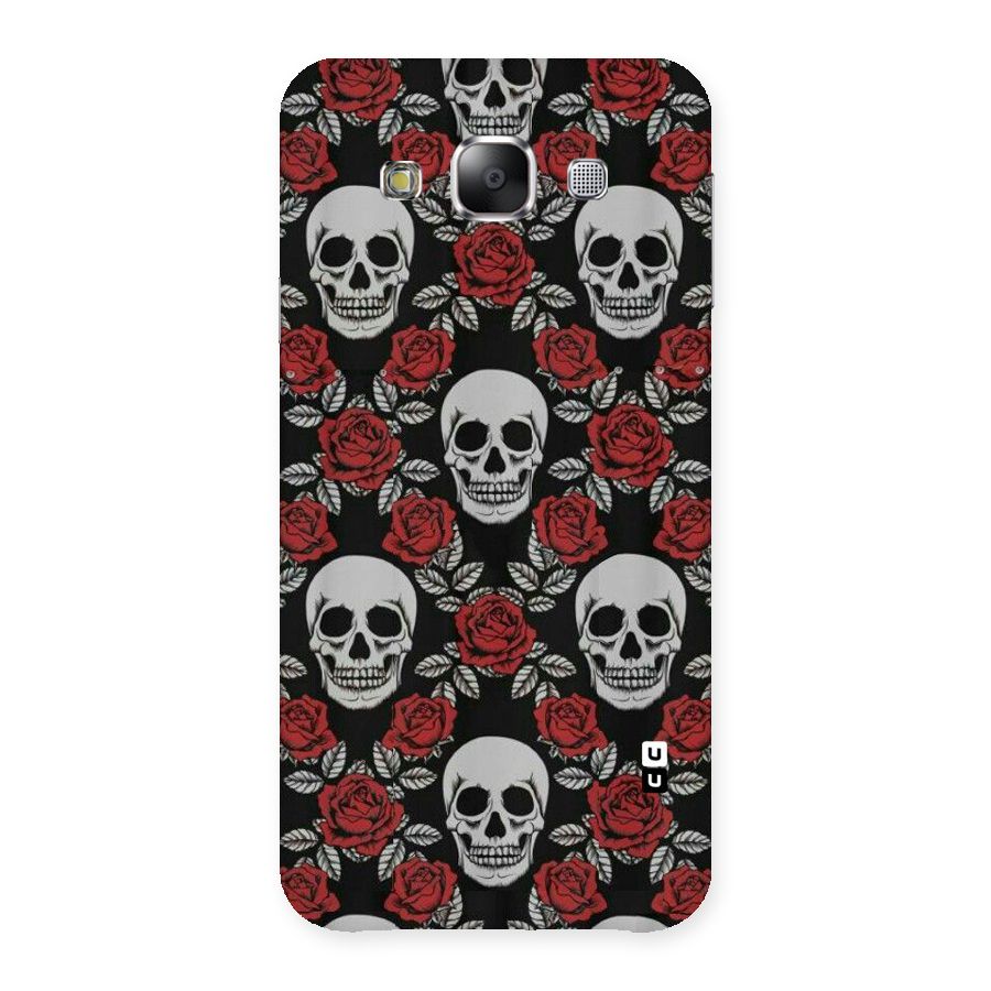 Grey Skulls Back Case for Samsung Galaxy E5