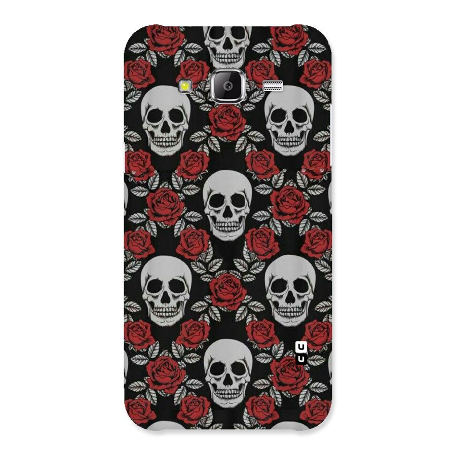 Grey Skulls Back Case for Samsung Galaxy J2 Prime