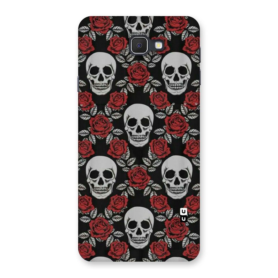 Grey Skulls Back Case for Samsung Galaxy J7 Prime