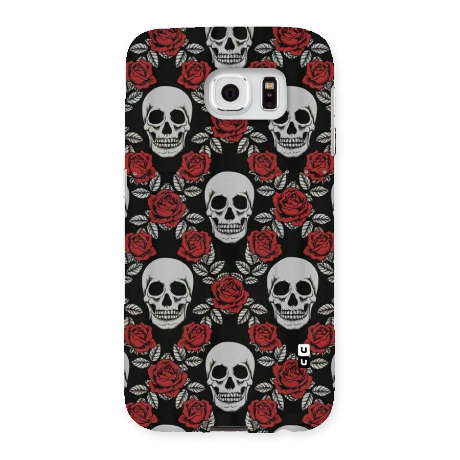 Grey Skulls Back Case for Samsung Galaxy S6