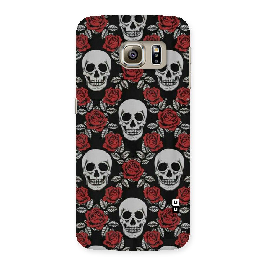 Grey Skulls Back Case for Samsung Galaxy S6 Edge