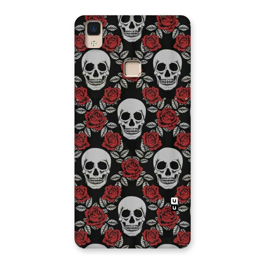 Grey Skulls Back Case for V3 Max