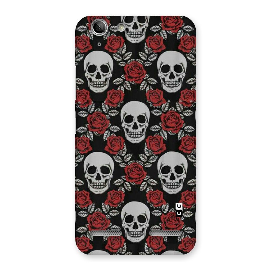 Grey Skulls Back Case for Vibe K5