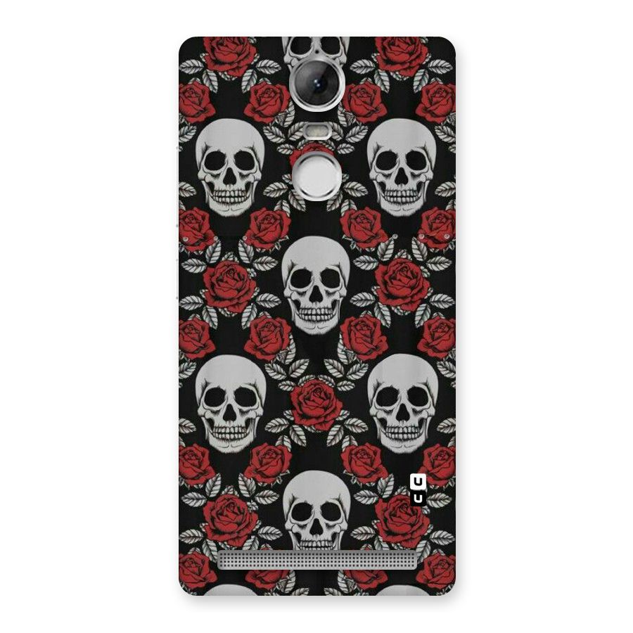 Grey Skulls Back Case for Vibe K5 Note