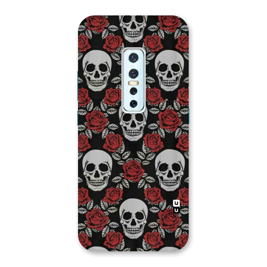 Grey Skulls Back Case for Vivo V17 Pro