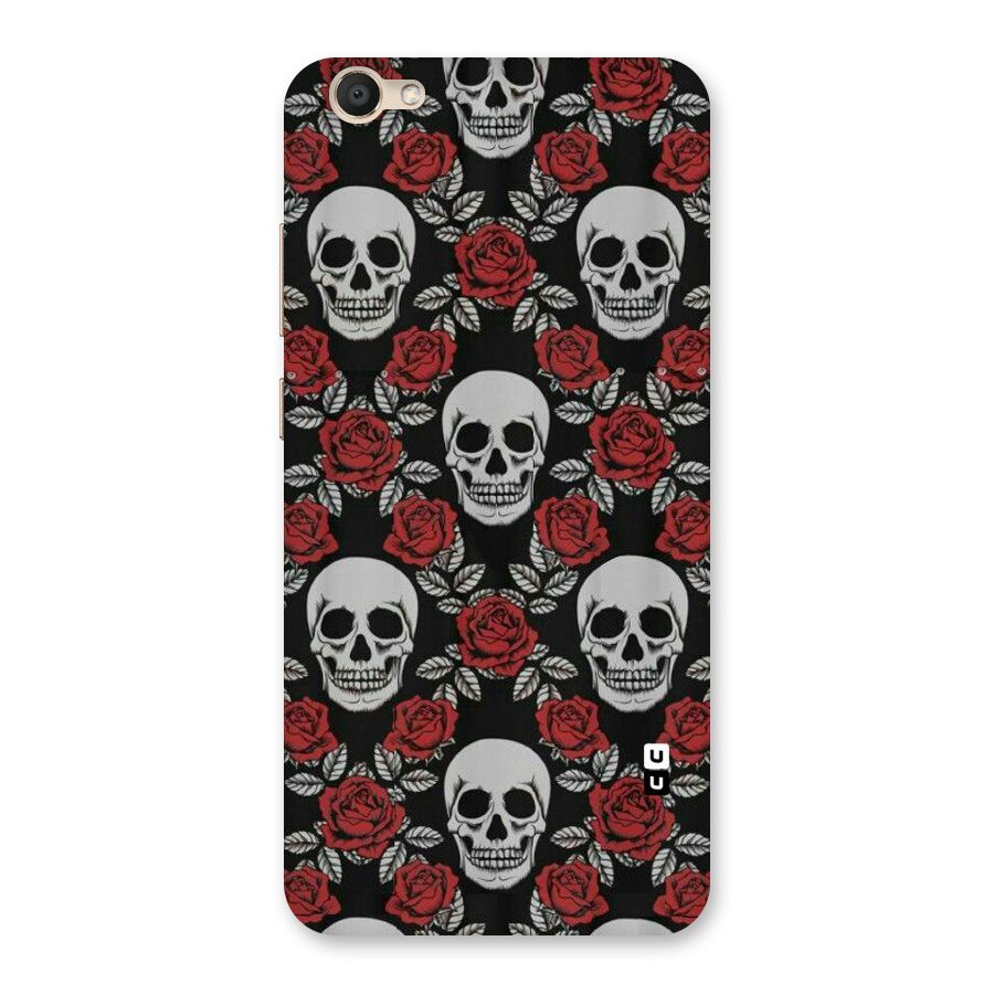 Grey Skulls Back Case for Vivo V5