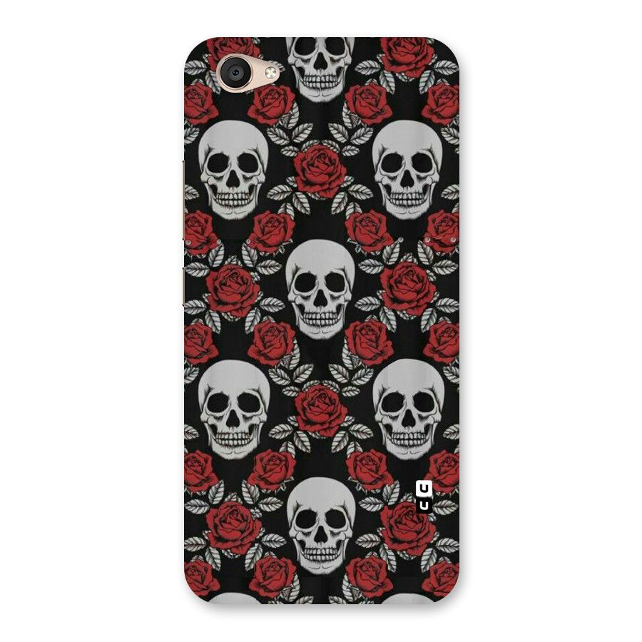 Grey Skulls Back Case for Vivo V5 Plus