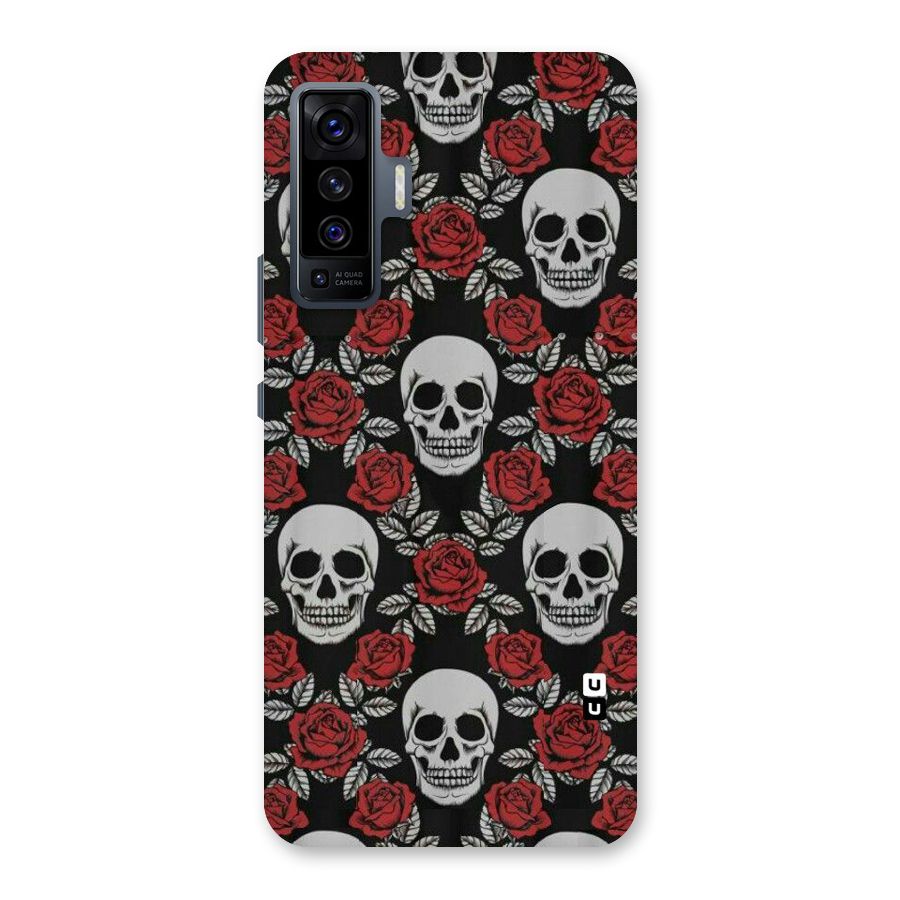 Grey Skulls Back Case for Vivo X50