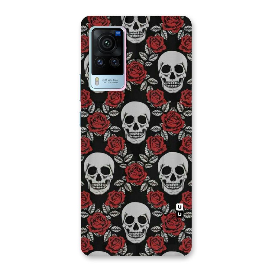 Grey Skulls Back Case for Vivo X60 Pro