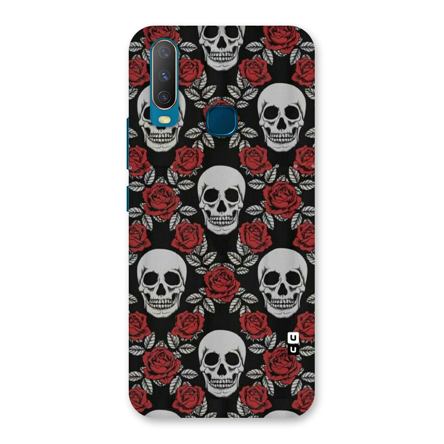 Grey Skulls Back Case for Vivo Y17