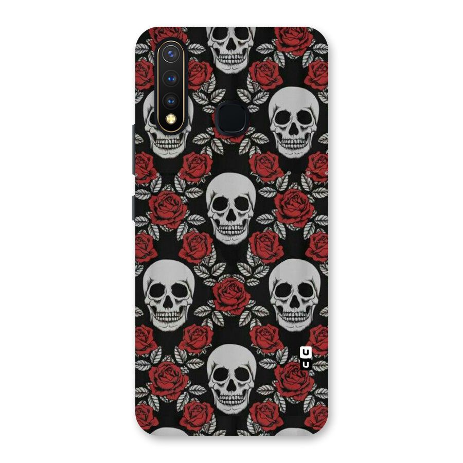 Grey Skulls Back Case for Vivo Y19