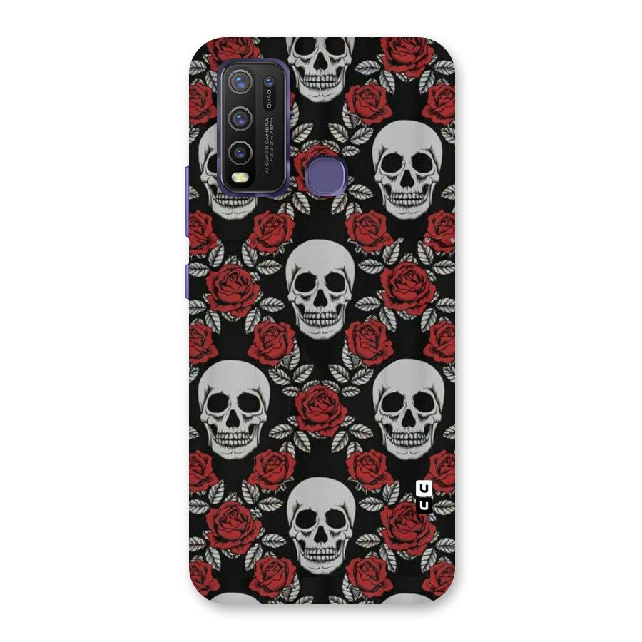 Grey Skulls Back Case for Vivo Y50