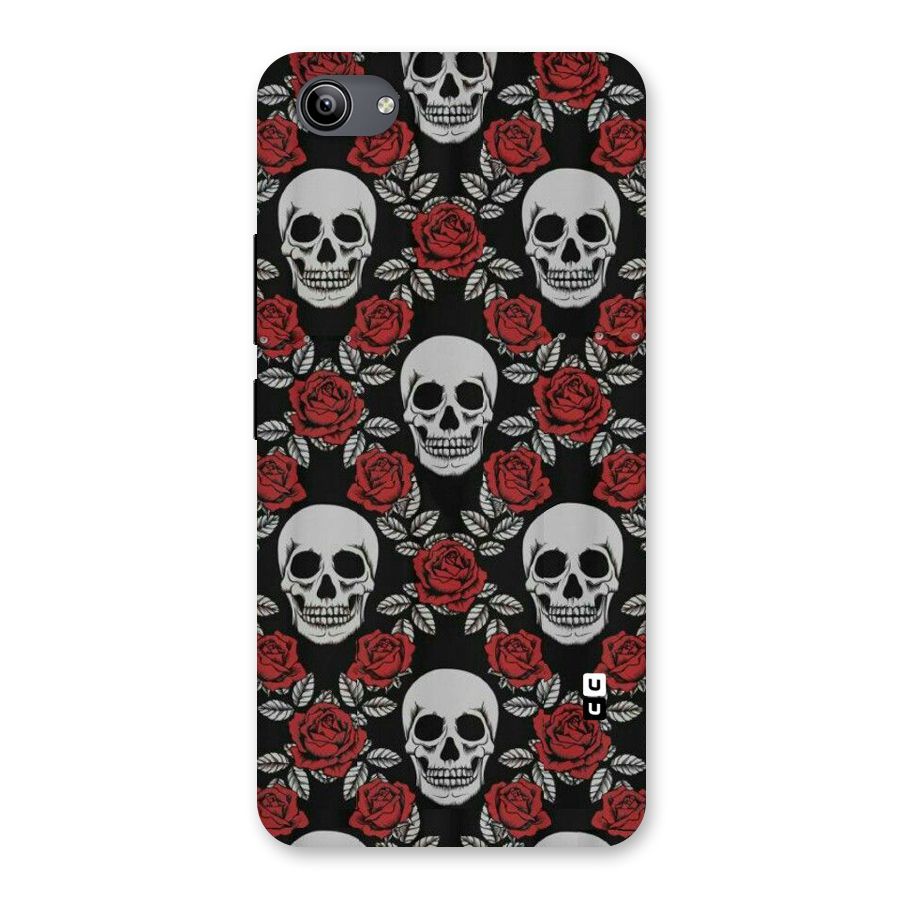 Grey Skulls Back Case for Vivo Y81i