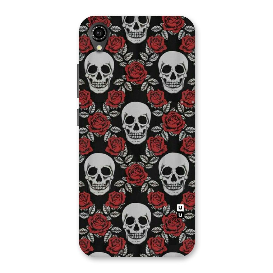 Grey Skulls Back Case for Vivo Y90