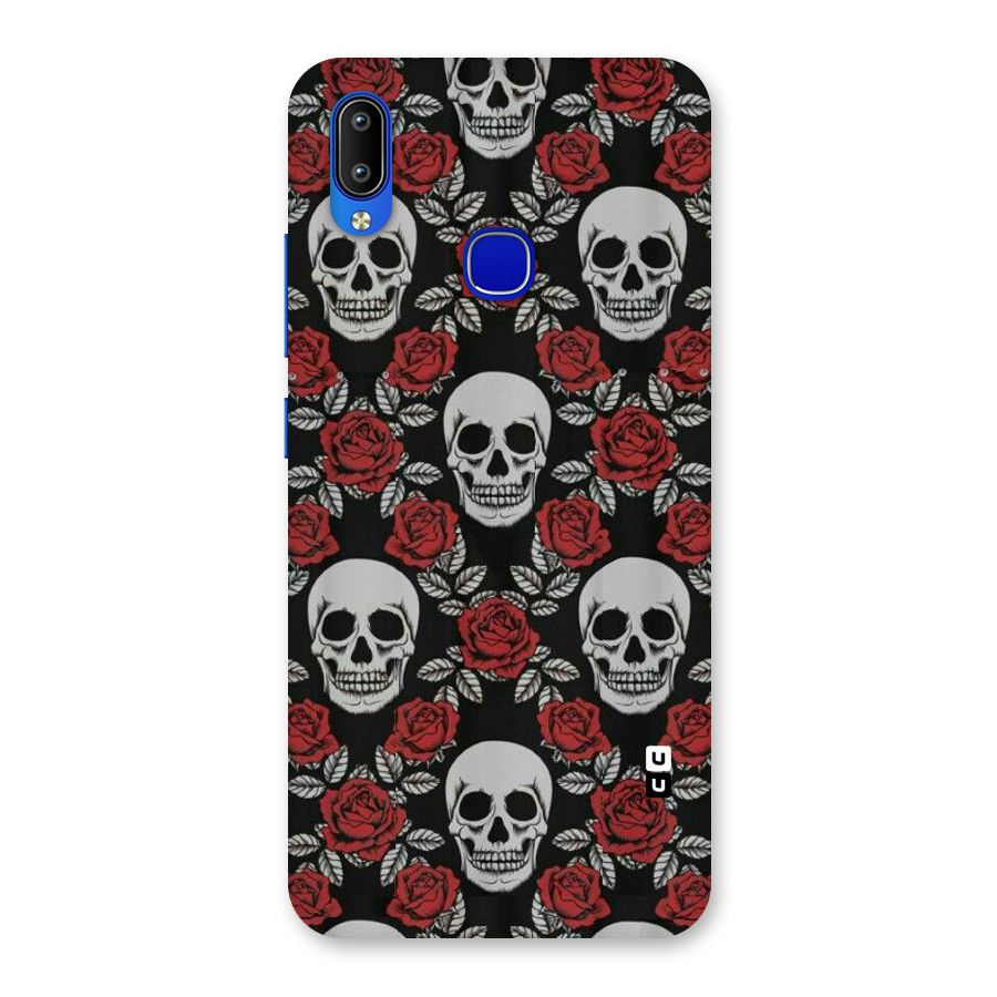 Grey Skulls Back Case for Vivo Y91