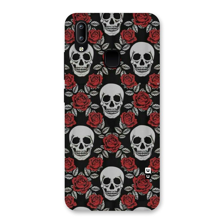 Grey Skulls Back Case for Vivo Y93