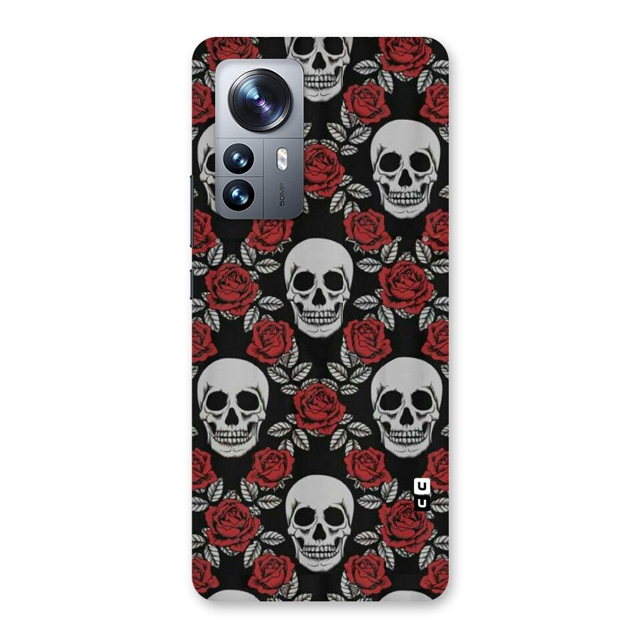 Grey Skulls Back Case for Xiaomi 12 Pro